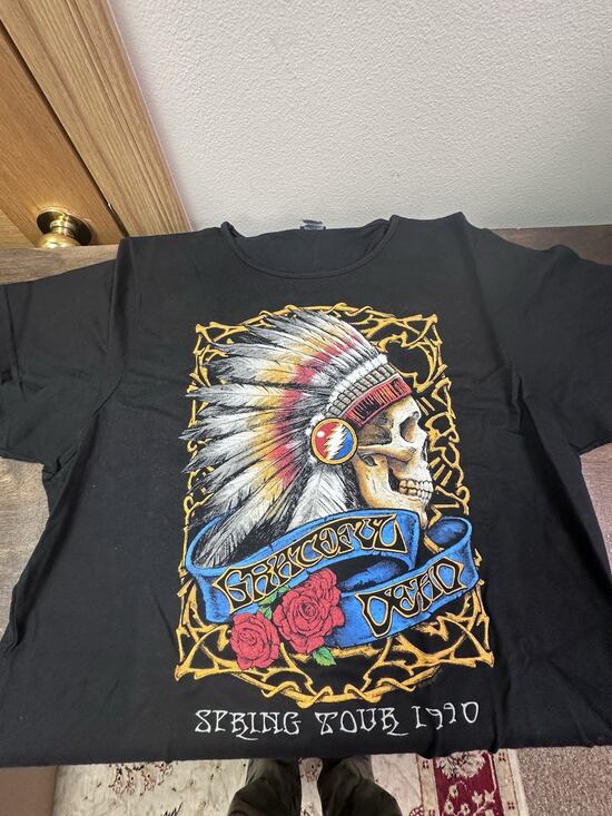 Grateful Dead Tops - VTG Y2K 2000 Grateful Dead Spring Tour 1990 Liquid Blue T Shirt Womens 2xl Black